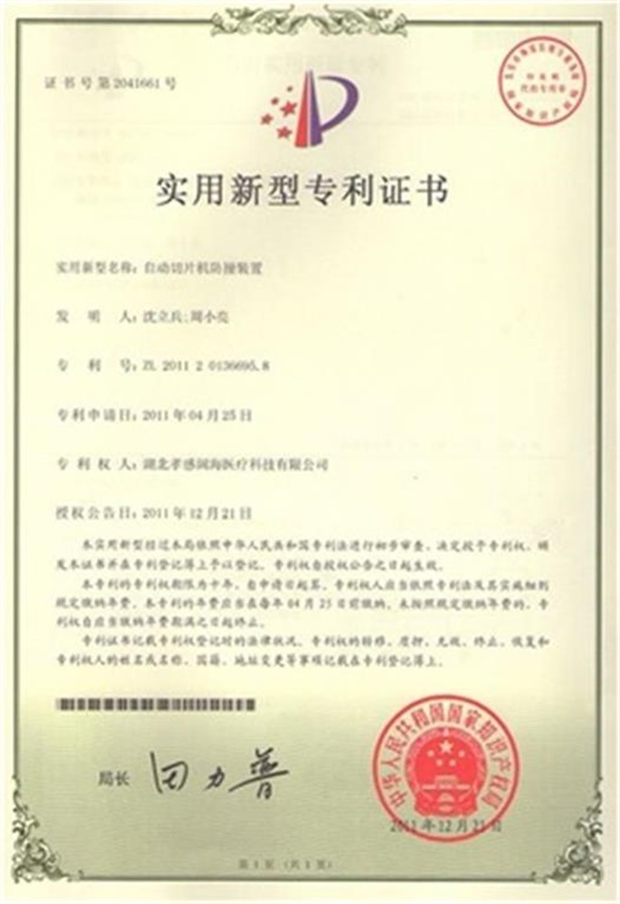 Automatic slicer series patent