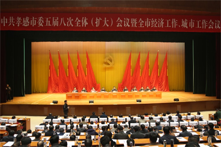 阔海作为国家高新技术企业代表参加孝感市委五届八次会议